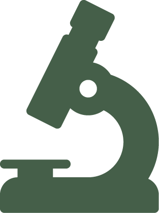Microscope green icon